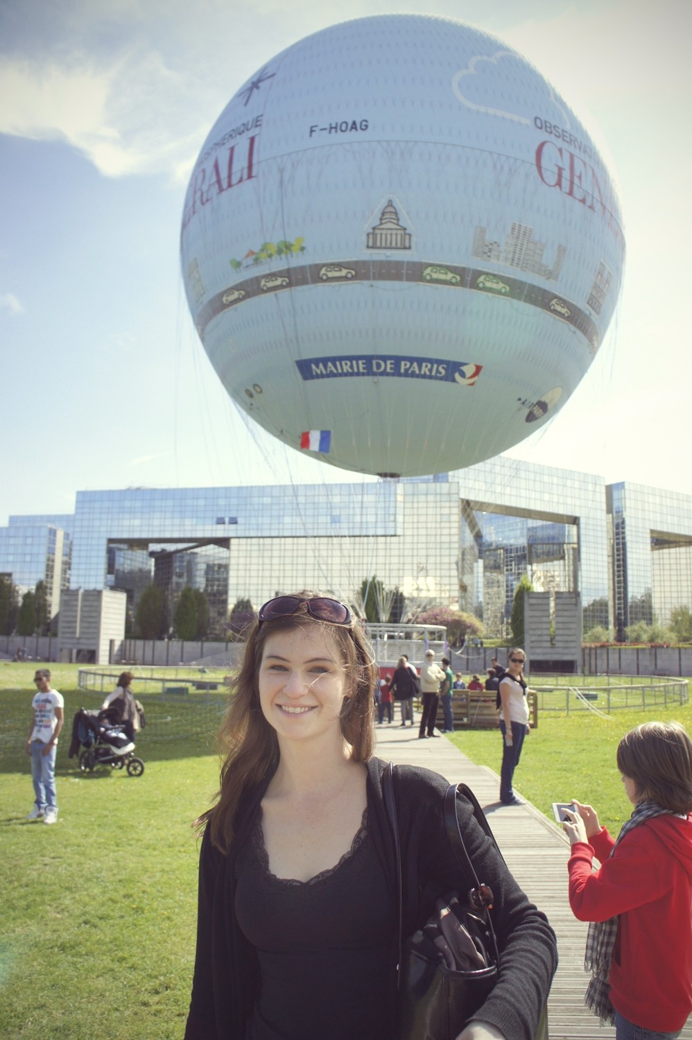 Stéphanie at the Ballon de Paris.
