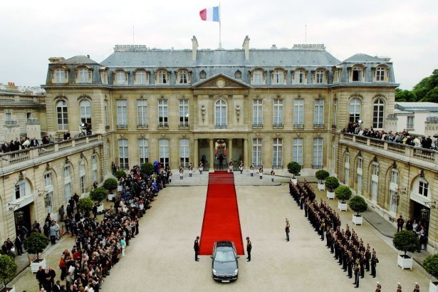 Rolling out the red carpet at the Palais d'Élysée