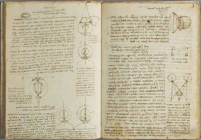 Leonardo da Vinc's Manuscript pages