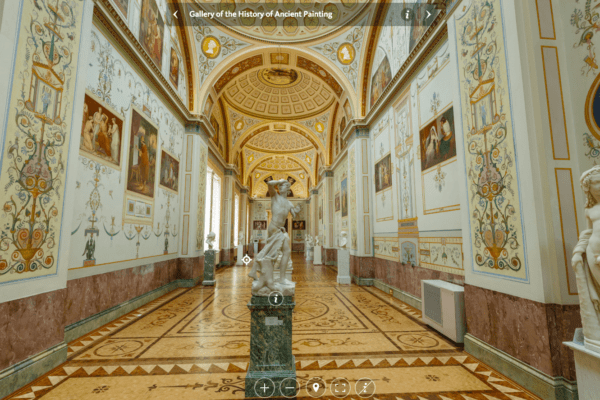 Hermitage Museum Virtual visit of the Gallery of the History of Ancient Painting